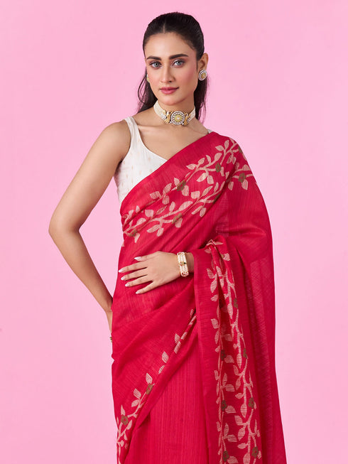 Mohey Radiant Pink Gifting Saree