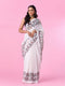 Mohey White Elegance Saree