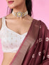 Mohey Brown Splendor Saree