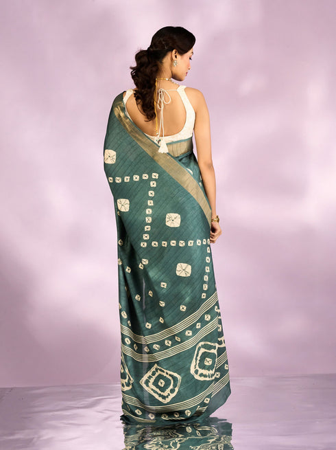 Mohey Sea Green Elegance Saree