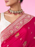 Mohey Elegant Pink Bridal Saree