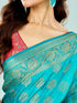 Mohey Ravishing Rama Green Saree