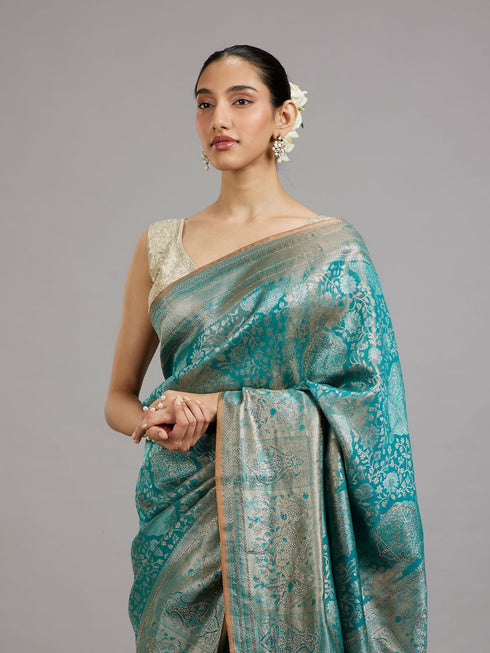 Mohey Green Elegance Saree