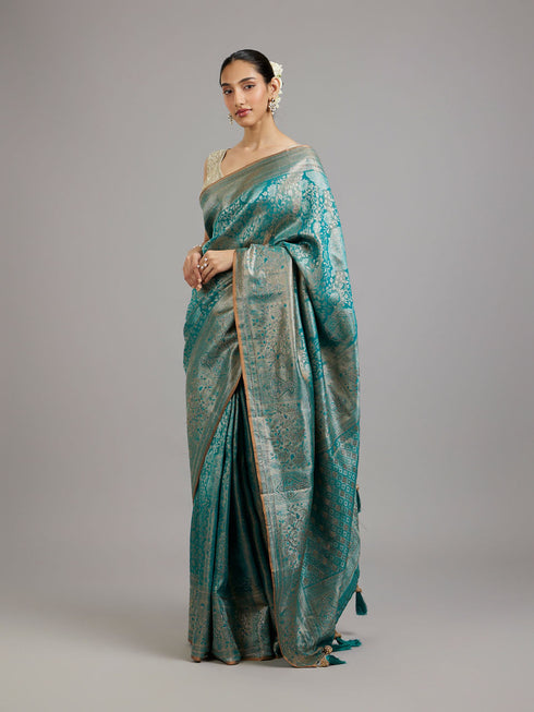Mohey Green Elegance Saree