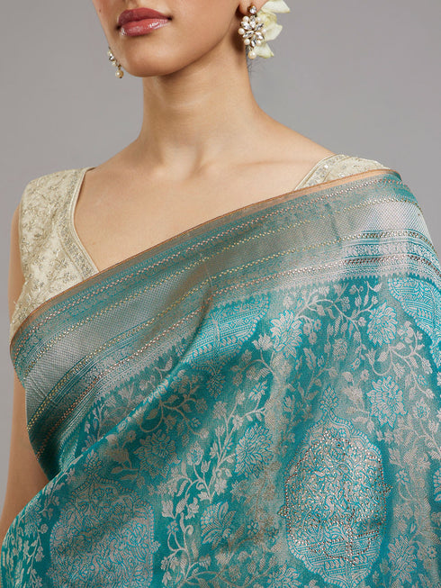 Mohey Green Elegance Saree