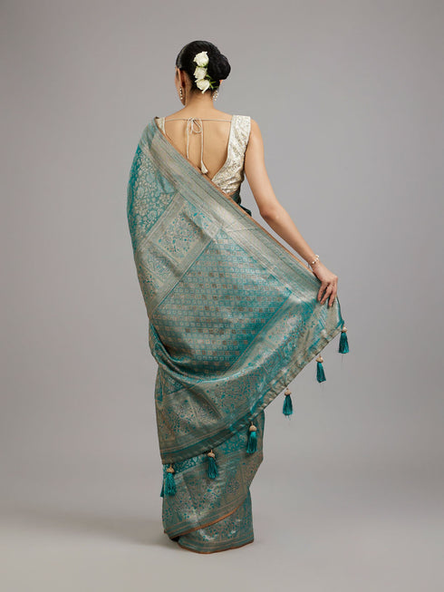 Mohey Green Elegance Saree