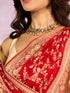 Mohey Radiant Red Blossom Bridal Saree