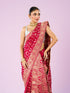 Mohey Dazzling Rani Pink Elegance Saree