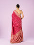 Mohey Dazzling Rani Pink Elegance Saree