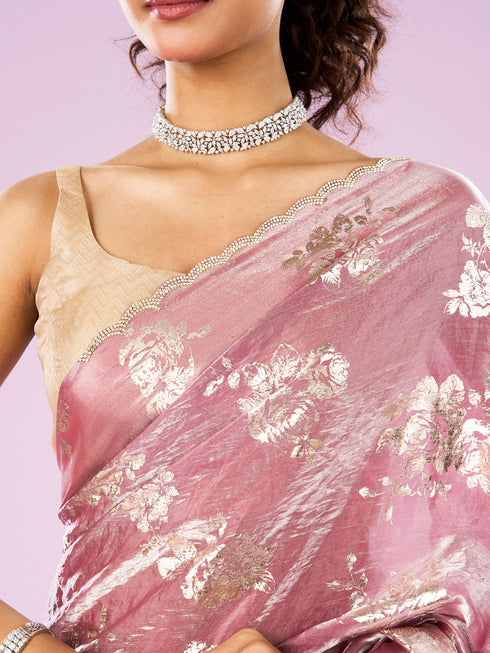 Mohey Regal Pink Elegance Saree