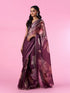 Mohey Enchanting Wine Chinon Saree