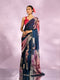 Mohey Indigo Blue Elegance Saree