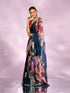 Mohey Indigo Blue Elegance Saree
