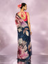 Mohey Indigo Blue Elegance Saree