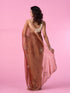 Mohey Elegant Rust Red Tissue Saree