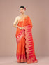 Mohey Radiant Orange Silk Saree