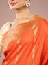 Mohey Radiant Orange Silk Saree