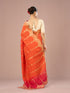Mohey Radiant Orange Silk Saree