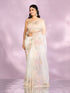 Mohey Gleaming White Organza Saree