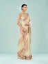 Mohey Cream Dream Organza Saree