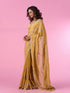 Mohey Ravishing Yellow Chinon Saree