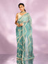 Mohey Elegant Light Blue Saree Ensemble