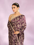 Mohey Purple Elegance Chinon Saree