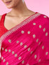 Mohey Rani Pink Satin Elegance Saree