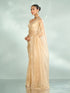 Mohey Ethereal Beige Organza Saree