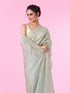Mohey Opulent Green Organza Saree