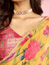 Mohey Radiant Mustard Yellow Satin Saree