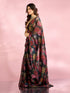 Mohey Elegant Blue Organza Saree