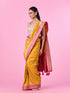 Mohey Elegant Yellow Banarasi Saree