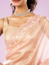 Mohey Ravishing Pink Organza Saree