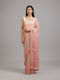 Mohey Peach Paradise Organza Saree