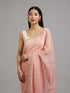 Mohey Peach Paradise Organza Saree