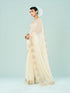 Mohey Elegant Cream Chiffon Saree