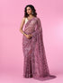 Mohey Dusty Pink Elegant Net Saree