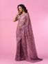 Mohey Dusty Pink Elegant Net Saree