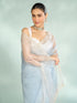 Mohey Blue Organza Enchantress Saree