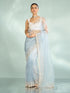 Mohey Blue Organza Enchantress Saree