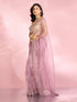 Mohey Scintillating Purple Radiance Organza Saree