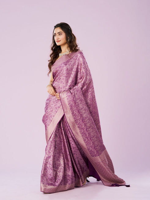 Mohey Elegant Purple Symphony Saree