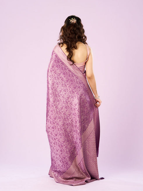 Mohey Elegant Purple Symphony Saree