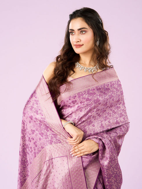Mohey Elegant Purple Symphony Saree