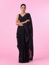 Mohey Elegant Black Georgette Saree