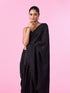 Mohey Elegant Black Georgette Saree
