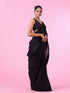 Mohey Elegant Black Georgette Saree