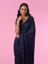Mohey Blue Indigo Regal Satin Saree