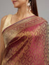 Mohey Elegant Wine Saree